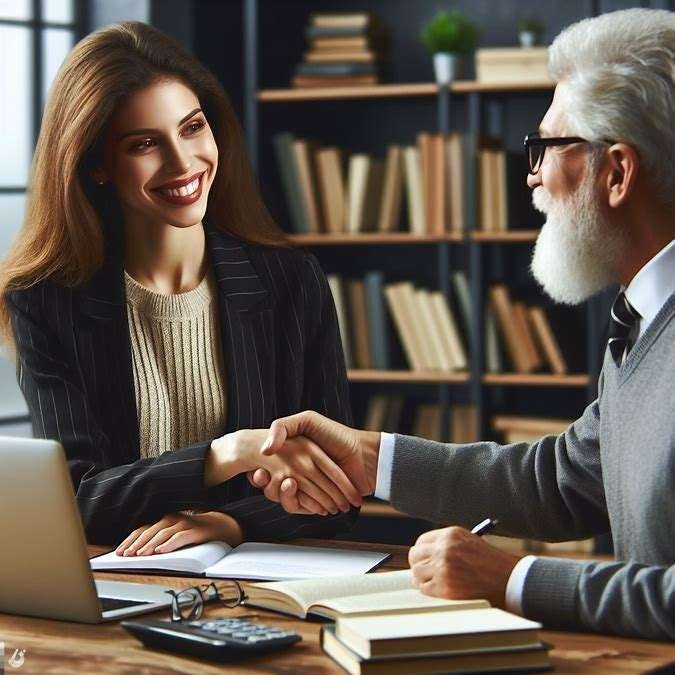 Student and professor Student and professor